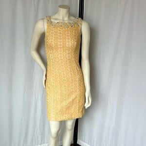 ONE OF A KIND Carolina Herrera original sample lace and jewels dress